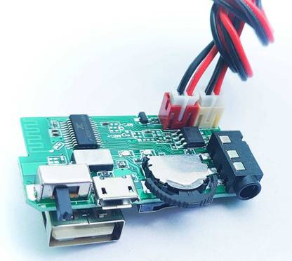 M V COLLECTION 6 WATT MINI BOOM BOX BLUETOOTH AMPLIFIER MODULE WITH , PENDRIVE , BATTERY CHARGING , BLUETOOTH , SD CARD ( WIRES INCLUDED ) Electronic Components Electronic Hobby Kit