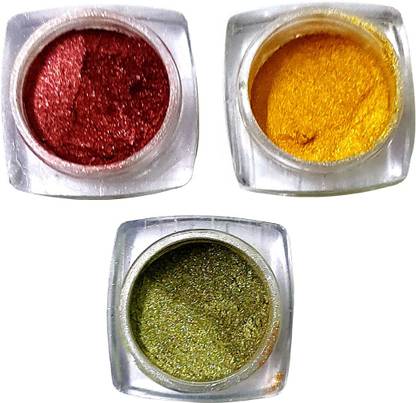 VOZWA Shining Eyeshadow Shimmer Dust (marron + gold + pista color) 3 g