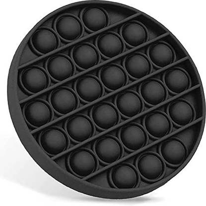 Trikhani pop Bubble Sensory Fidget Toy / Round / Black