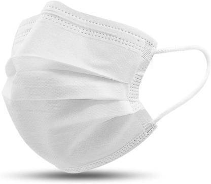 Exquisite 2 IN 1 [6 LAYER] Breathable Face Mask With Comfortable Ear Loop And Nosepin WITH THIS NO NEED TO WEAR ONE ANOTHER MASK 6 PLY DOUBLE LAYERED [ NO NEED OF TWO MASKS IF YOU WEAR THIS ] 6 ply white050
