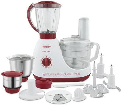 MAHARAJA WHITELINE SMART CHEF (FP-100) 600 W Juicer Mixer Grinder