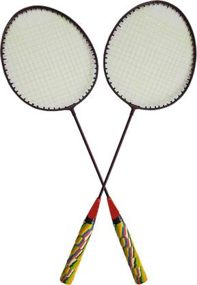 Scorpion Set of Badminton Racket Set, Pair of Racket, Lightweight & Sturdy Multicolor Strung Badminton Racquet