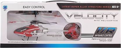 SHREE Velocity HELICOPTER Red 004 Remot Control Toy