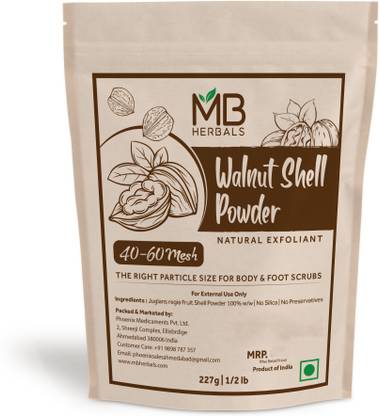 म्ब हर्बल्स Walnut Shell Powder 40-60 Mesh स्क्रब