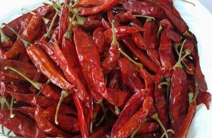 Agora Dry Whole Red Chilli (Sukhi Tikhi Lal Mrich) | Sabut Laal Mirch | Dried Spicy Red Chillies - 50 Grams