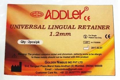 ADDLER Dental Universal Lingual Retainer (1.22mm) Self Retaining Retractor