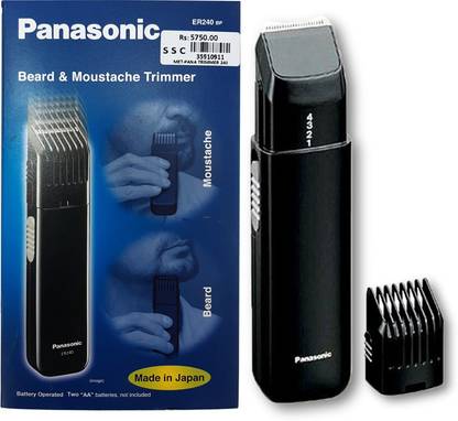 Panasonic Er 240/05 Trimmer 60 min  Runtime 10 Length Settings