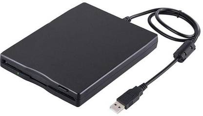 TECHGEAR 3.5" USB External Floppy Disk Drive Portable 1.44 MB FDD for PC Windows 2000/XP/Vista/7/8/10,for Mac,No Extra Driver Required,Plug and Play,Black External DVD Writer