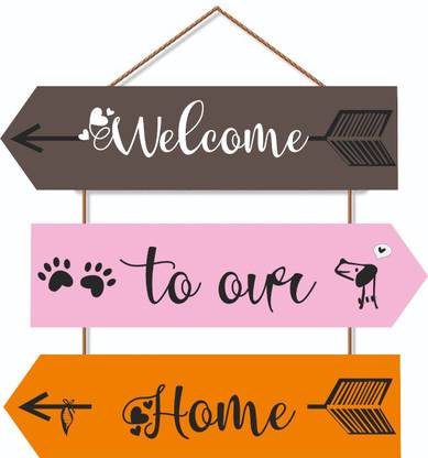 Brothers Creation Welcome To our Home Wall hanging Decorative Showpiece - 60 cm