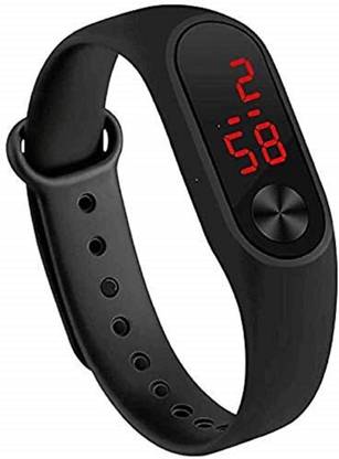 AXTON LED-BLACK M2 LED Band Digital Watch