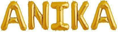 Offer99 Solid "ANIKA" Name Decoration Letter Foil Balloon For Birthday/Celebration/Surprise/Wedding Party Letter Balloon Letter Balloon