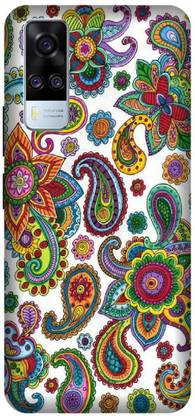 Yoprint Back Cover for V20 Pro 3D Images, Pattern, Rangoli Printed