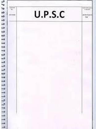 SPAREWARE UPSC Mains Practice Answer Sheets Notebook Register Diary UPSC Practice Copy Answer Sheets(A4-400 Page, Pack of 3) A4 Notebook NO 400 Pages