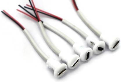 Pack of 5 Mount Female Micro Usb Cable end open type Electronic Components Electronic Hobby Kit