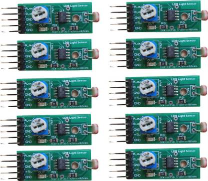 ScienceLab Technosolutions Set of 10 - [ Light Sensor based on LDR for Arduino and other microcontrollers for robotic applications ] Educational Electronic Hobby Kit