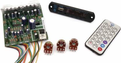 geeta enterprises Combo of 4440 IC DIY Audio Boards 40 and 40W Amplifier board with 100k dual and 47k dual potentiometer with Bluetooth FM with Remote Sound Recorder and Sound Circuit Electronic Hobby Kit