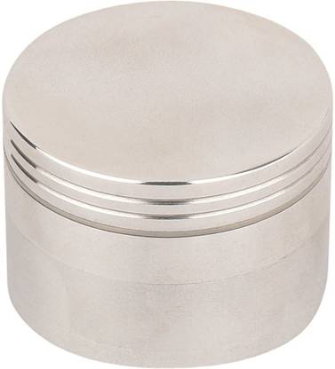 rishi Silver Metallic Herb Crusher (42MM) Hand Muller Grinder
