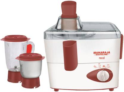 MAHARAJA WHITELINE Real JX-102 450 W Juicer Mixer Grinder (2 Jars)