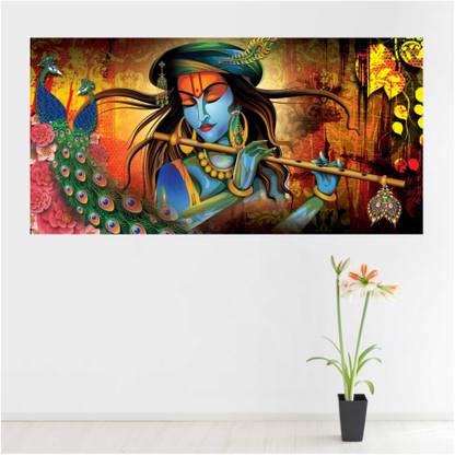 sudrashya KANHA JI Canvas 24 inch x 36 inch Painting