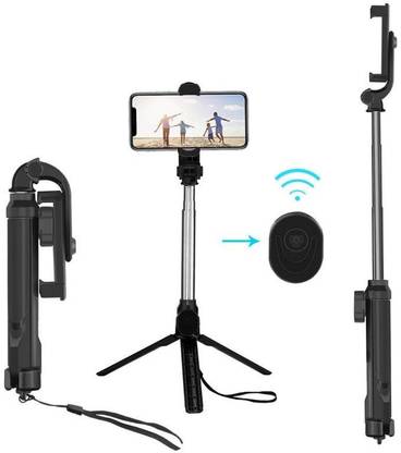 FKU XT10 Multi-function Selfie Stick Wireless Bluetooth Remote Mobile Phone Holder Tripod Stand Mount For iOS Android Phones Tripod Kit