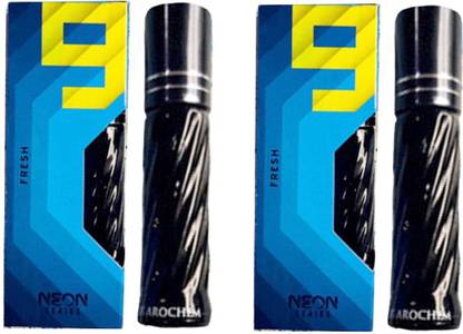 AROCHEM Neon Fresh 9 Attar 3ML Each (Pack of 2) Floral Attar