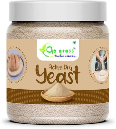GO GRASS Active Dry Yeast | Yeast for Pizza Base Pantry, Baking Bread and Cake, Khamir Powder, Instant Yeast for Baking Yeast Powder