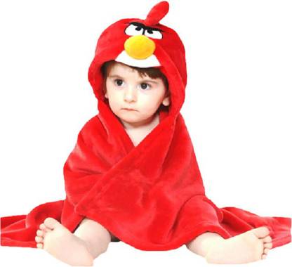 Bajia Creation Red Free Size Bath Robe