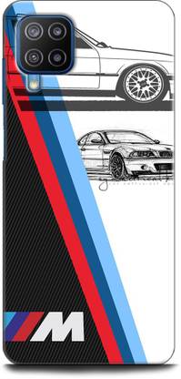 Wall Art Back Cover for SAMSUNG Galaxy A12 BMW, M POWER, LOGO, BMW STRIPES, IM