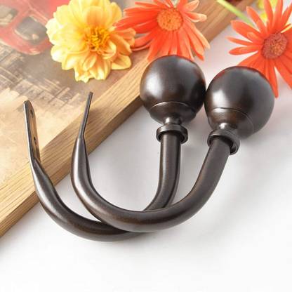 Deco Window Brown Tieback Hook Metal