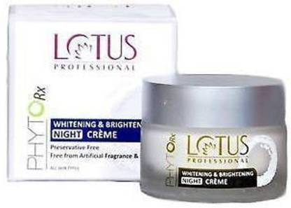 Lotus Herbals Professional PHYTORX WHITENING AND BRIGHTENING NIGHT CREAM 50g