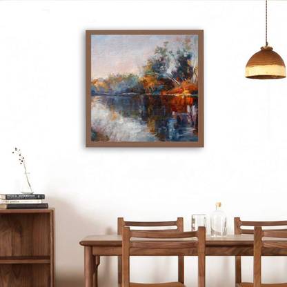Guru Production Guru production Nature Theme Unframed Canvas Painting Canvas 24 inch x 24 inch Painting
