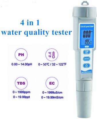 EUROLAB EUROLAB 4 IN 1 Water Quality Tester Digital PH TDS EC Conductivity Temperature Meter combo Waterproof pocket pen PH686 Digital pH Meter