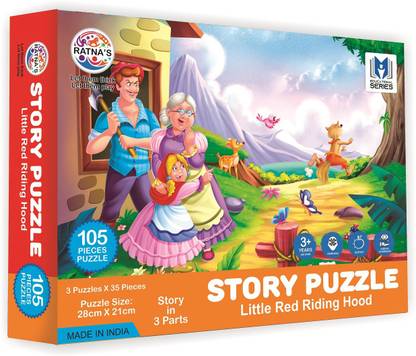 Ratnas STORY JIGSAW A LITTLE RED RIDING HOOD