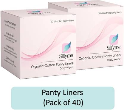silfyme 100% Organic Biodegradable Panty liners for daily use (PACK OF 40) Pantyliner