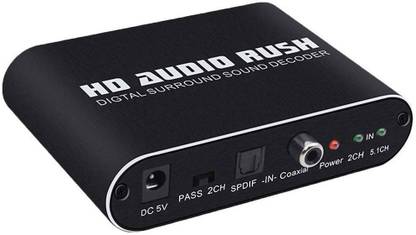 SOUDAMINI  TV-out Cable 5.1 Digital Sound Decoder SPDIF/ Coaxial Dolby AC3 DTS stereo(R/L) to 5.1CH