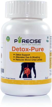 Purecise Detox-Pure Activated Charcoal from Coconut Shells (60 Capsules)