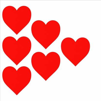 DI-KRAFT Heart Shape Laser Cut out for Kids DIY, Gift, Art & Craft, 4"4 Inch ||5 Heart Cut out Beautiful Wooden Decoration cutout