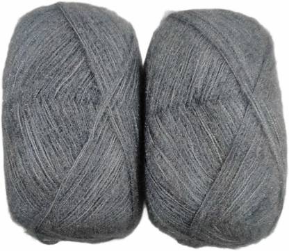 RCB Oswal Tarang Gold Knitting Wool Yarn, Soft Tarang Gold Feather Wool Ball Dark Grey 200 gm Best Used with Knitting Needles. by Oswal Shade no-30