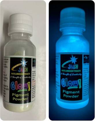 रेडियम ग्लो पेंट पाउडर Blue Colour 25gms