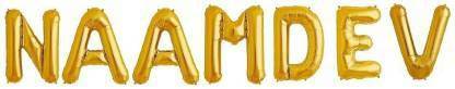 Offer99 Solid "NAAMDEV" Name Decoration Letter Foil Balloon For Birthday/Celebration/Surprise/Wedding Party Letter Balloon Letter Balloon