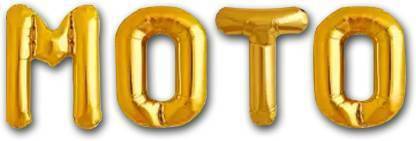 Offer99 Solid "MOTO" Name Decoration Letter Foil Balloon For Birthday/Celebration/Surprise/Wedding Party Letter Balloon Letter Balloon