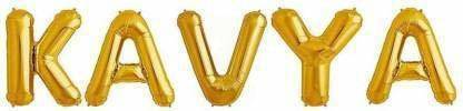 Offer99 सॉलिड "KAVYA" Name Decoration Letter Foil Balloon For Birthday/Celebration/Surprise/Wedding Party Letter Balloon लेटर बैलून