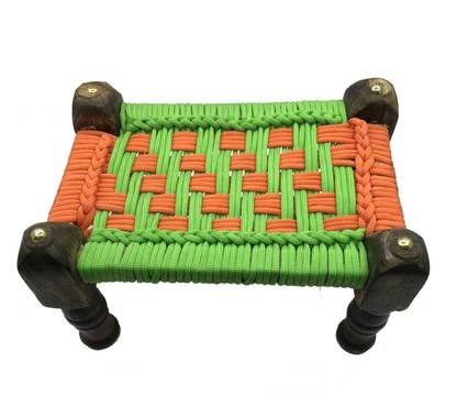 Divya Gallery Wooden Charpai Medium Wooden Pooja Chowki