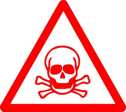 Digi2cart CAUTION WARNING STICKER Emergency Sign