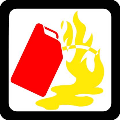 qthinfra FIRE CAUTION WARNING Emergency Sign