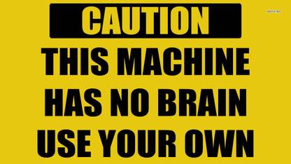 qth CAUTION WARNING STICKER Emergency Sign