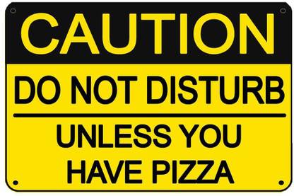 qthinfra DO NOT DISTRUB CAUTION WARNING Emergency Sign