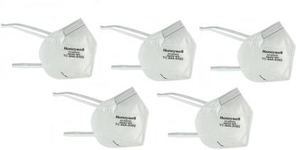 Honeywell NIOSH Certified Disposable Respirator (White, Filter Efficiency 95%,Pack of 5) for Unisex DF-300 N95 |