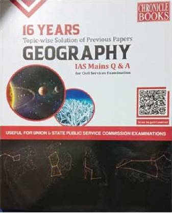 Geography Optional Topic-Wise Previous Solved Question Paper By Chronicle Books - Edition 2021 - English Medium