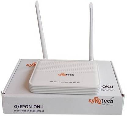 Syrotech Gpon onu voice data catv 4G Router 2.4 GHz 1000 Mbps Wifi Speed Single Band Internal & External Antenna Both (Ethernet and ADSL)